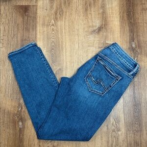 Silver Jeans Dark Blue Denim Boyfriend Style size 31